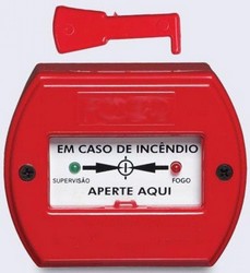 acionador de alarme de incêndio