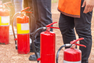 Treinamento de brigada de incêndio